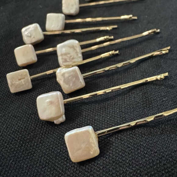 Accessories - Elegant Freshwater Pearl Hair Pins Set of 10